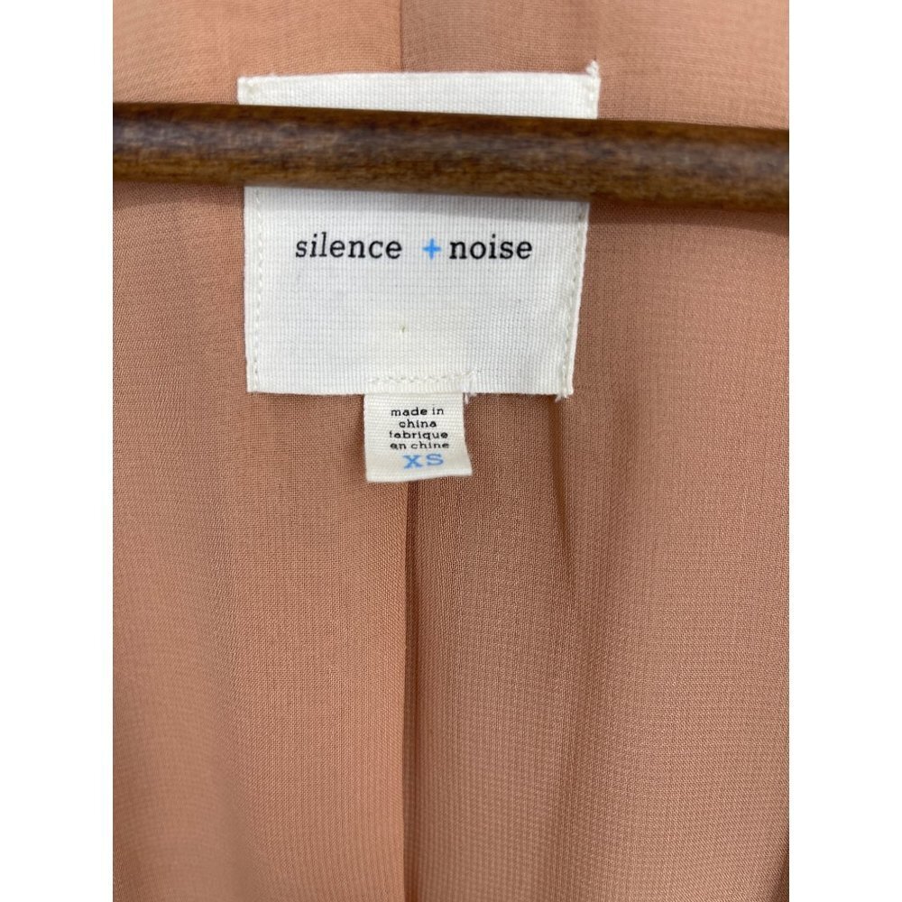 Silence & Noise Open Front Cardigan With Sheer Si… - image 4